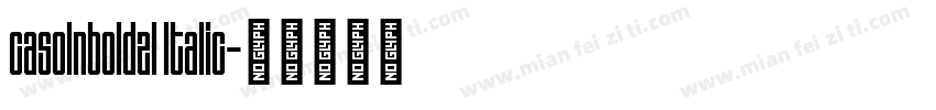 casolnboldzl ltalic字体转换